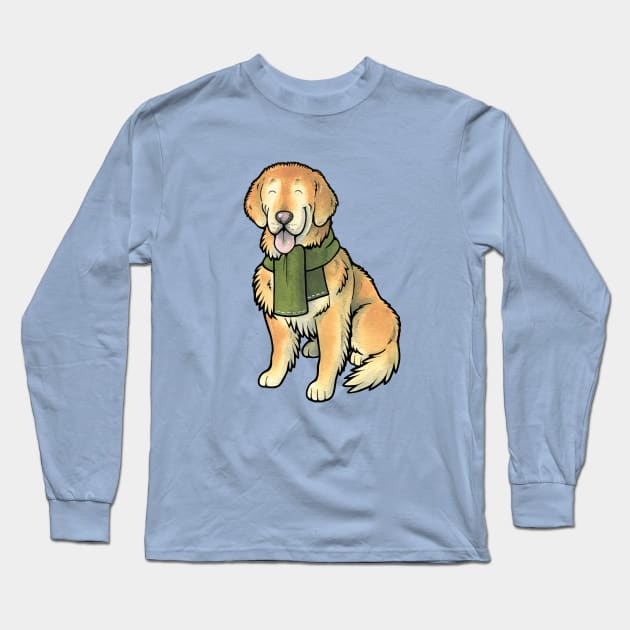 Golden Retriever (senior) Long Sleeve T-Shirt by animalartbyjess